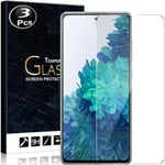 Vitre protection ecran pour Samsung Galaxy S20 FE Verre trempé incassable lot de [X3] Tempered Glass