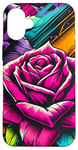 iPhone 16 Plus Floral Rose Botanical Art, Vibrant Street Style, Love Roses Case