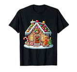 Christmas Gingerbread House Candy XMas Pajamas Party T-Shirt