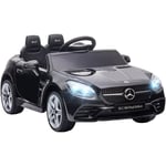 Aiyaplay - Voiture véhicule électrique enfant 6 v 5 Km/h max. télécommande effets sonores + lumineux Mercedes slc 300 noir