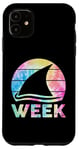 Coque pour iPhone 11 2024 Week Retro Shark Fin Lover Sea Ocean Animal Summer Trip