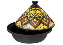 WEB2O Tajine Induction et Vitro-céramique Traditionnel INOX Jaune 3020 x 3020...