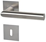 Alpertec piato-r verrou carré edestahlfarbig-alberts bloque-porte pour chambre poignée de porte acier inoxydable, 32846003