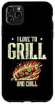 Coque pour iPhone 11 Pro Max I Love To Grill And Chill Griller Cook BBQ Griller Barbecue