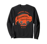 Deadwood South Dakota USA Bison Design Souvenir Sweatshirt