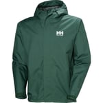 Helly Hansen Seven J, Regnjacka, Herr, Mörkgrön