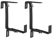 Dehner Lot de 2 Supports Professionnels pour jardinière en métal Anthracite