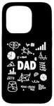 iPhone 15 Pro Dad 6 Times Dad of 6 Math Father to the 6th Power Case