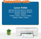 570XL 571XL Cartouches d'encre Compatibles pour Canon PGI-570 CLI-571 XL pour Canon PIXMA MG5750 TS5050 MG5753 MG6850 MG6852 MG5700 MG5751 TS5055 MG5752 MG6851 TS5051 TS6051 (10 Pack)