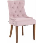 Légant fauteuil en velours en velours avec différentes couleurs colore : rose