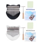 17‑Key Kalimba Thumb Keyboard Instrument With Bag And Tuning Hammer Musical FST