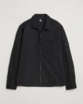 C.P. Company Organic Cotton Gabardine Zip Overshirt Black