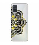 Coque Galaxy S20 PLUS mandala tartan jaune