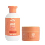 Wella Professionals Invigo Nutri Enrich : Shampoing Nourrissant à l'Acide Oléique et aux Baies de Goji+ Masque Nourrissant Anti-Frisottis – Restaure les Cheveux Secs et Abîmés 300 ml + 150 ml