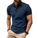 Polo Homme Uni De Sport Golf Tennis Manche Courte Fit Grande Vêtements Masculin Wx6