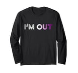 I'm Out Asexual Ace Pride Long Sleeve T-Shirt