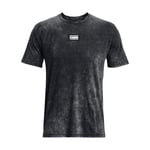 Men's T-Shirt Under Armour Elevated Core Wash Short Sleeve in Black