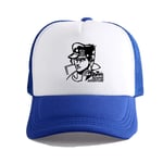 ZXXFR Unisex baseball cap anime jojo's bizarre adventure blue adjustable size sport outdoor running casual classic sun cap lightweight breathable soft