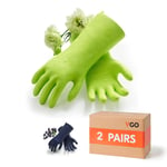 Gants De Ménage Avec Doublure, Gants De Nettoyage¿Gants De Vaisselle En Tpe Pour Cuisine, Salle De Bain, Jardin, Sans Latex, Super Épais