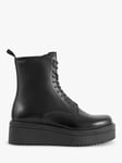 Vagabond Shoemakers Tara Leather Chunky Lace Up Boots, Black