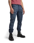 G-STAR RAW Men's Rovic Zip 3D Regular Tapered Pants, Black (worn in leaden D02190-C922-C776), 28W / 32L