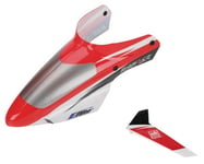 Complete Red Canopy with/Vertical Fin (Blade mSR)