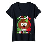 Womens Nonna's Little Meatball Baby Kids Funny Italian Tee Shirts V-Neck T-Shirt