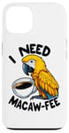 iPhone 13 Gold Macaw Macaw-Fee Coffee Lover Case