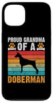 Coque pour iPhone 13 Fière grand-mère d'une grand-mère Doberman