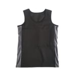 Haleychan Dam Tomboy Chest Binder Baddräkt Trans Lesbian Tank Top Pullover Korsett Baddräkt Flat Chest S-3xl (endast simväst -hg Black-Gray XL