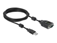 Delock Usb Type-A To Serial Db9 Adapter With 9 Led Rs-232 Tester - Seriell Adapter - Usb - Rs-232 X 1 - Svart