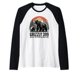 Queen Of The Tetons Grizzly 399 Tetons National Park Icon Raglan Baseball Tee