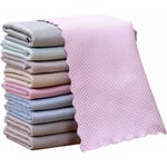 10-pack rengöringsdukar, mikrofiberrengöringsdukar, kök hushållsrengöringsduk, tvättbara mikrofiberdukar, multifunktionella mikrofiberdukar 30 x 40 cm slumpmässig färg