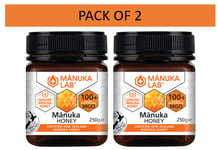 Manuka Lab Mānuka Honey 100+ MGO NPA5+ 250g - 100% Genuine - PACK OF 2