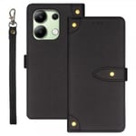 Xiaomi Redmi Note 13 4G Fodral med Strap Svart