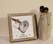 Willow Tree Figurine & Mum Photo Frame Set - Mother & Daughter Mothers Day Gift