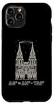 Coque pour iPhone 11 Pro Formule d'énergie libre Cathédrale Physique Mathématiques