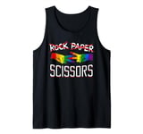 Rock Paper Scissors Lesbian LGBTQ Pride Tank Top