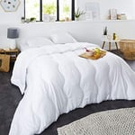 SWEET NIGHT Sweetnight - Couette Hiver 400g/m² | 220x240cm | Chaude et Enveloppante | Anti Acariens | Gonflante Ultra Confort | Lavable