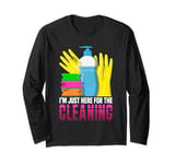 Housekeeper I'm Just Here For The Cleaning Cleaning Lady Long Sleeve T-Shirt