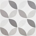 Floor Tiles Self Adhesive Geometric Grey Vinyl Tile Kitchen Bathroom 1m²