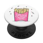 Fries Before Guys Phone Accessories Feminist Girl Power Gift PopSockets PopGrip: Swappable Grip for Phones & Tablets