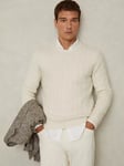 Reiss Minsk Wool & Alpaca Cable Knit Jumper