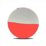 Double Color White & Red Makeup Blender Sponge–Dual-Use for Dry/Wet Large Round