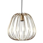 Suspension métal filaire Luciole doré Ostaria - Design contemporain - Jaune - E27 - 60W