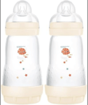 MAM Easy Start Self Sterilising Anti-Colic Baby Bottle Pack of 2  (2 x 260 ml)