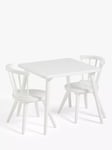 John Lewis Kids' Spindle Table and Chairs Set, White