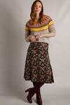 Weird Fish Lorient Organic Cotton Printed Jersey Midi Skirt