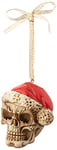 Design Toscano QS23709 Arbre de Noël Ornement - Skelly Père Noël avec le Père Noël Chapeau Skeleton Figure Ornements de vacances