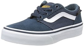 Vans Unisex Kids Chapman Stripe Low-Top Sneakers, Blue (Varsity Navy/Gold), 13.5 UK Child